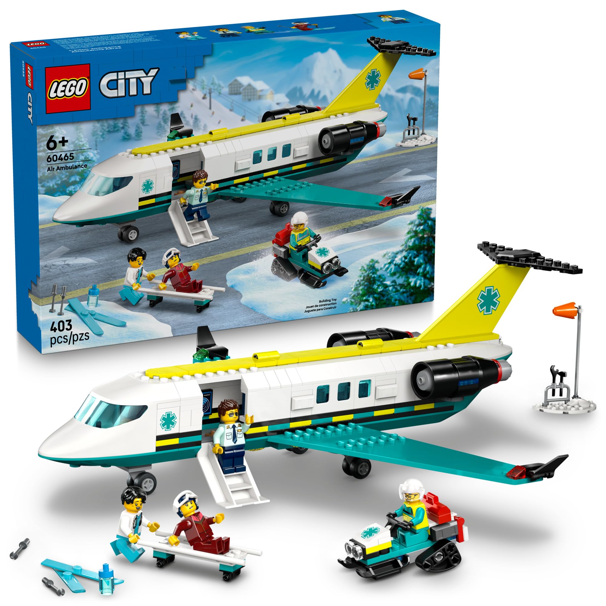 Lego city Emergency Air Ambulance Airplane 60465 - WiredVillage Games - LEGO